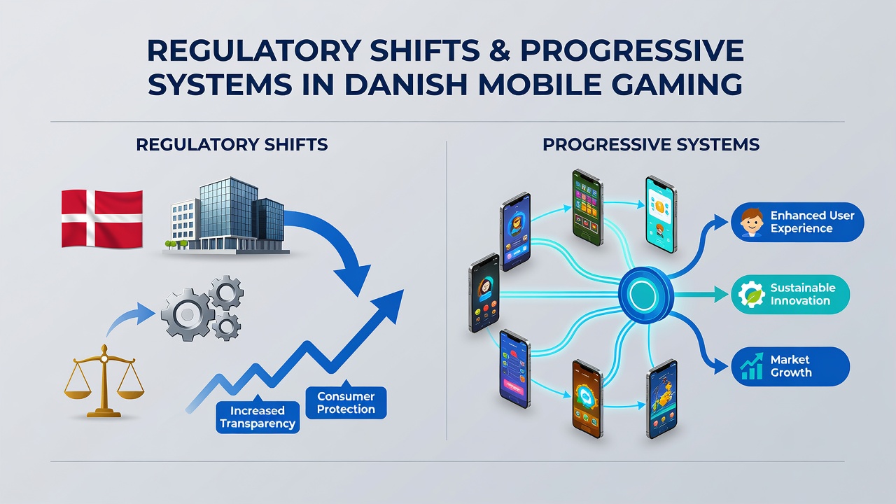 Graf over udviklingen i danske mobile gaming-økosystemer og progressive jackpots